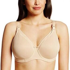 Elomi Beige Unpadded Nursing Bra Size 36K